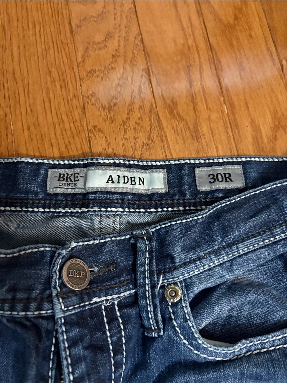 BKE Aiden Dark Indigo Jeans - Blue men’s size 30 - Picture 2 of 6